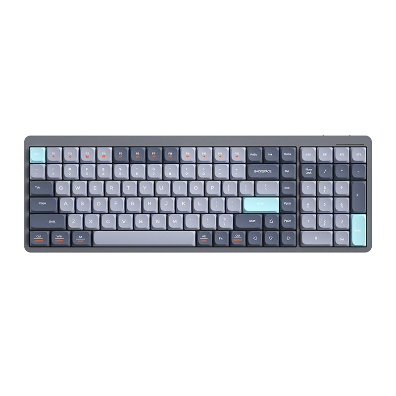105-Key Girls' High-Looking Wireless Mechanical Keyboard with Good Words, Short-Axis Bluetooth Computer Keyboard for Office Use