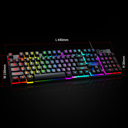 Lei Wolf T20 Keyboard Computer Backlight Office Character Luminous Single Keyboard Cross-Border Amazon Lazada Waterproof