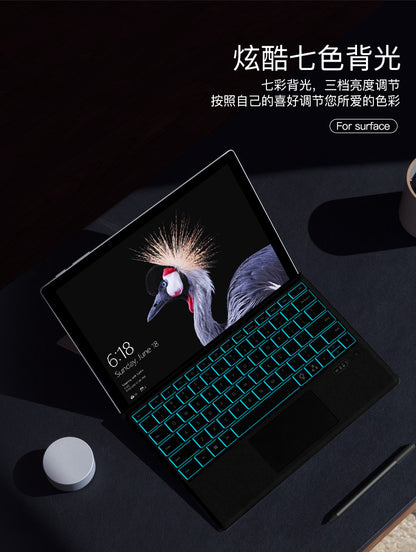 For Microsoft Keyboard surfacePro34567 Touch Backlight Keyboard Shell surfacego23 Bluetooth Keyboard