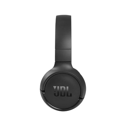 JBL Tune 520BT Wireless On Ear Headphones with Mic, Upto 57H Battery, Speed Charge : 5 Min Charge Gives Up to 3H of Playback, Multipoint Connect, Customizable Bass with Headphones App, BT 5.3 (Black)