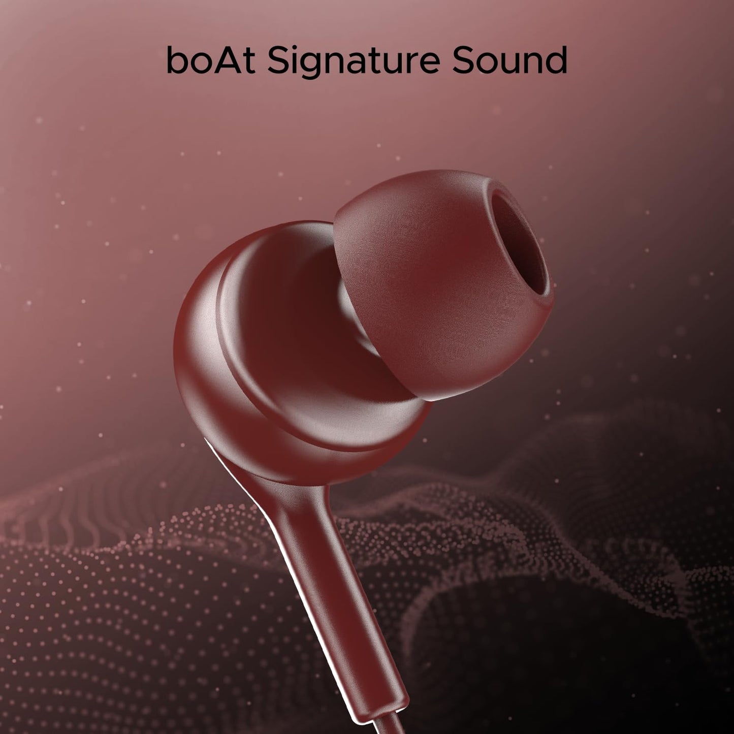 boAt Bassheads 100 in Ear Wired Earphones with Mic(Black)