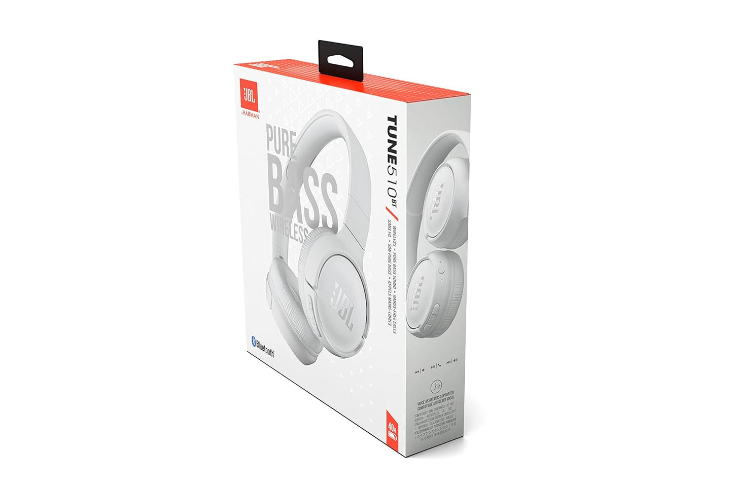 JBL Tune 520BT Wireless On Ear Headphones with Mic, Upto 57H Battery, Speed Charge : 5 Min Charge Gives Up to 3H of Playback, Multipoint Connect, Customizable Bass with Headphones App, BT 5.3 (Black)