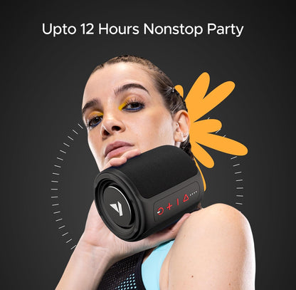 boAt Stone 352 Pro/Stone 358 Pro w/ 14W Signature Sound, Up to 12 Hours Playback, RGB LEDs, TWS Feature, Built-in Mic, BTv5.3, Free Music Streaming on JioSaavn Bluetooth Speaker (Vibing Blue)