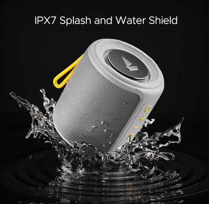 boAt Stone 352 Pro/Stone 358 Pro w/ 14W Signature Sound, Up to 12 Hours Playback, RGB LEDs, TWS Feature, Built-in Mic, BTv5.3, Free Music Streaming on JioSaavn Bluetooth Speaker (Vibing Blue)