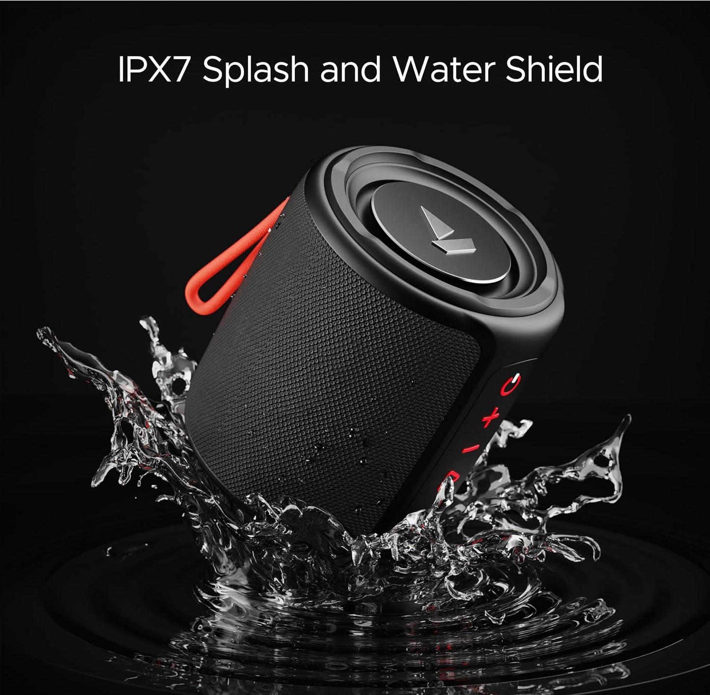 boAt Stone 352 Pro/Stone 358 Pro w/ 14W Signature Sound, Up to 12 Hours Playback, RGB LEDs, TWS Feature, Built-in Mic, BTv5.3, Free Music Streaming on JioSaavn Bluetooth Speaker (Vibing Blue)
