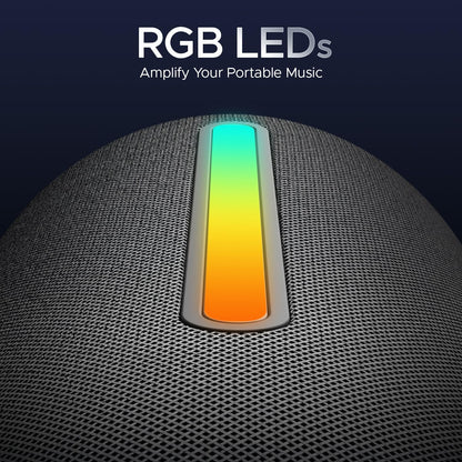 boAt Stone 352 Pro/Stone 358 Pro w/ 14W Signature Sound, Up to 12 Hours Playback, RGB LEDs, TWS Feature, Built-in Mic, BTv5.3, Free Music Streaming on JioSaavn Bluetooth Speaker (Vibing Blue)