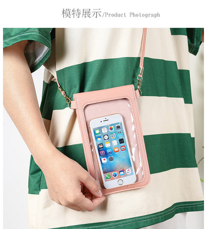Factory wholesale touch screen mobile phone bag women's simple all-match Korean mobile phone bag large capacity mini fashion small satchel