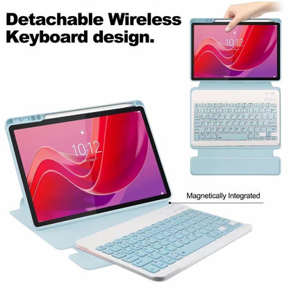 For small new pad2024 11 inch Bluetooth keyboard leather case Lenovo Tab M11 acrylic case with pen slot