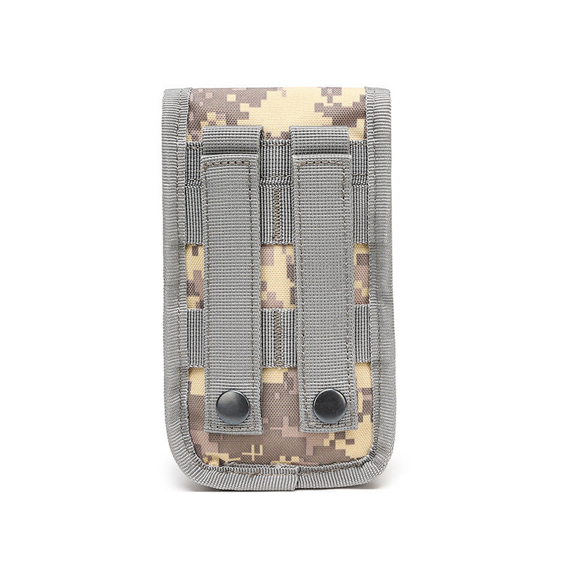 Double-Layer Mobile Phone Waist Bag, Outdoor Mobile Phone and Card Storage Bag, Belt-Worn Mobile Phone Bag Suitable for 6.5inch Edc Bag