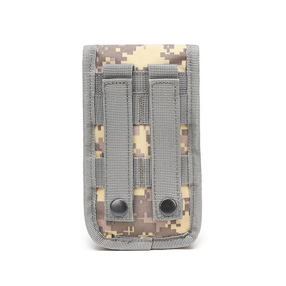 Double-Layer Mobile Phone Waist Bag, Outdoor Mobile Phone and Card Storage Bag, Belt-Worn Mobile Phone Bag Suitable for 6.5inch Edc Bag