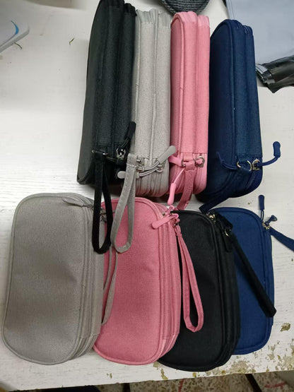 in stock Data Cable Bag Storage Bag Earphone Bag Charger Mobile Phone Bag Clutch Bag U Disk Multifunctional Storage Bag