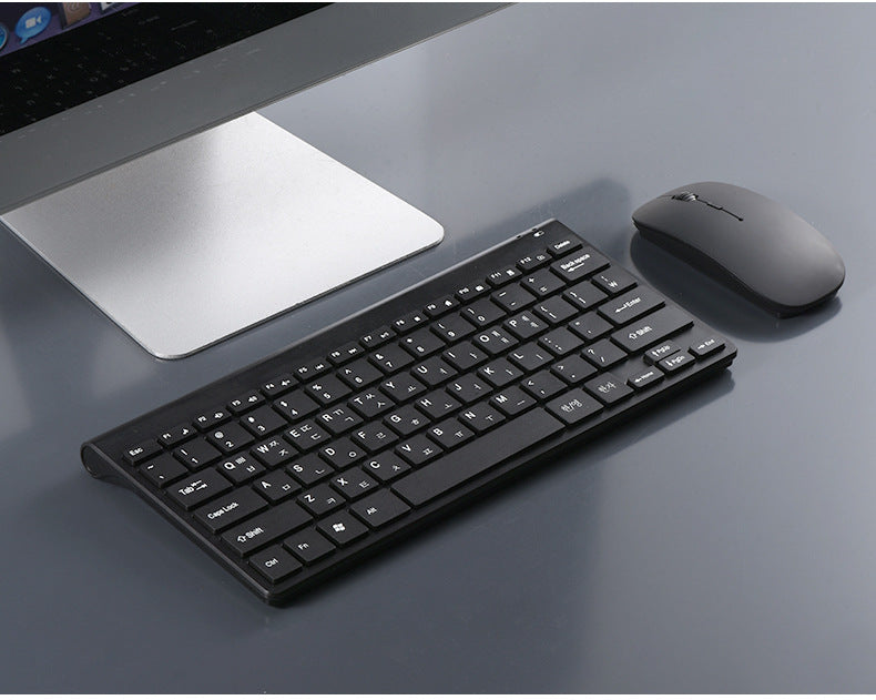 Korean Wireless Keyboard Korean Standard Edition Computer Keyboard Korean Practice Typing Wireless Keyboard Mouse suit