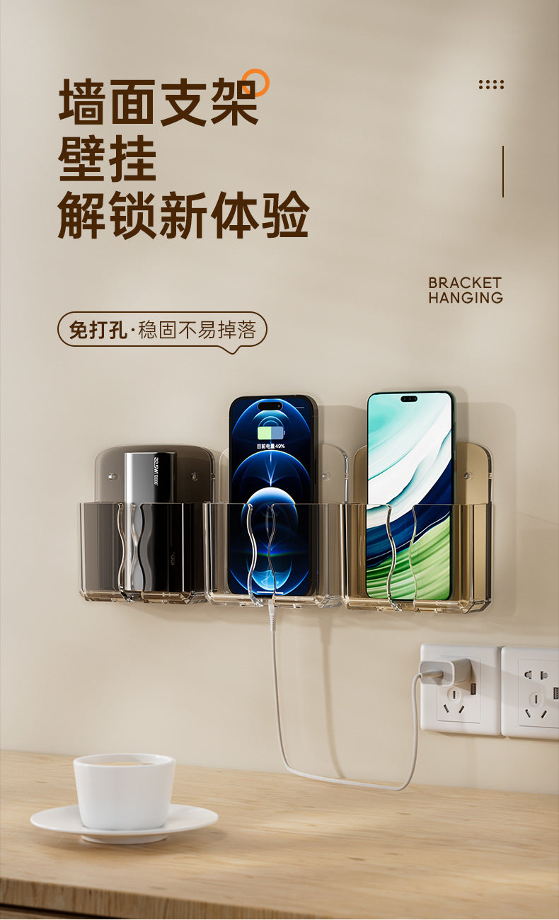 Air Conditioning TV Remote Control Storage Box Wall Hanging Rack Storage Rack Box Wall Hanging Rack Desktop
