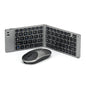 Wireless keyboard and mouse suit Bluetooth folding keyboard for mobile phone tablet laptop desktop computer built-in charging