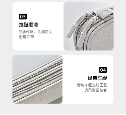 Portable Power Bank Data Cable Storage Bag Mobile Power Supply Cloth Bag Hard Drive Mobile Phone Box Multi-Functional Protective Case