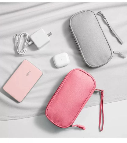 Power Bank Data Cable Mobile Phone Storage Bag Mobile Power Supply Mobile Phone Digital Accessories Headphones Multi-Layer Portable Storage Bag