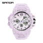 Sanda Hot-Selling Watch Korean Version Student Party Multi-Functional Waterproof Alarm Clock Electronic Watch Cool Dual Display Luminous Sports Watch