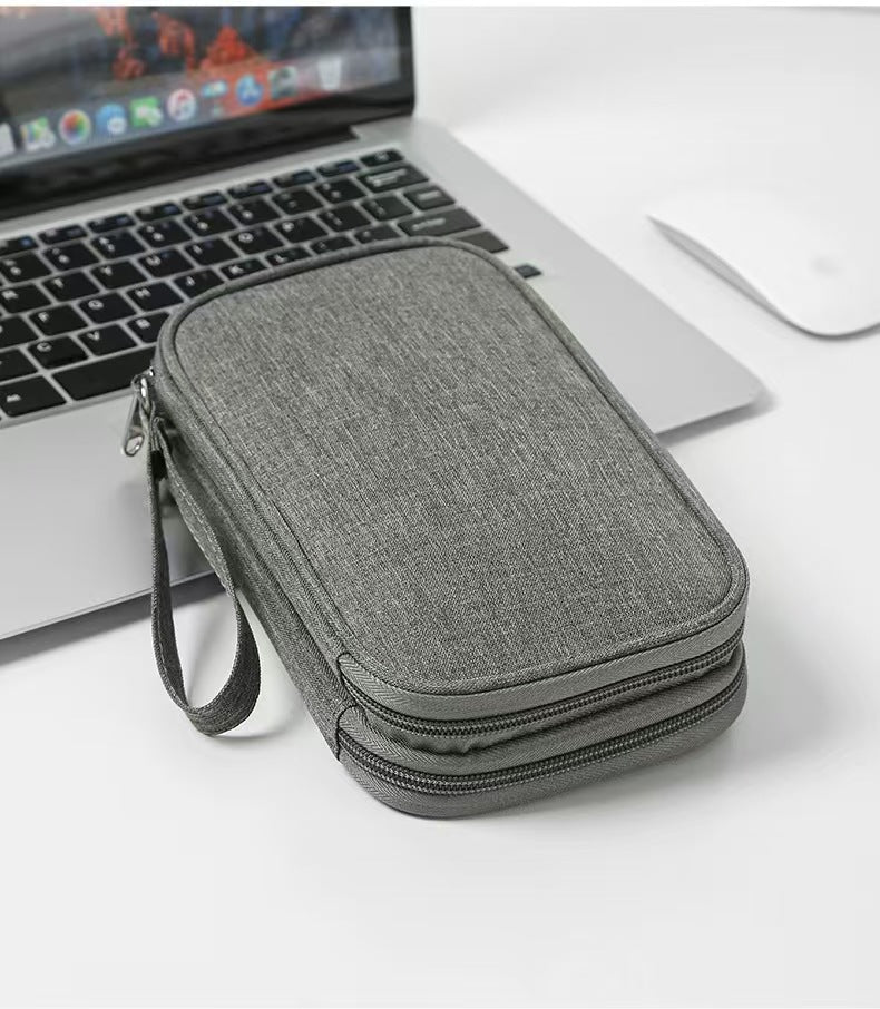New multi-function data cable charger storage bag flat digital bag finishing bag headset storage bag wholesale