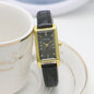 Small Rectangular Thin Strap Simple Women's Leather Strap Watch Trendy Leather Strap Watch Women's Quartz Watch 270