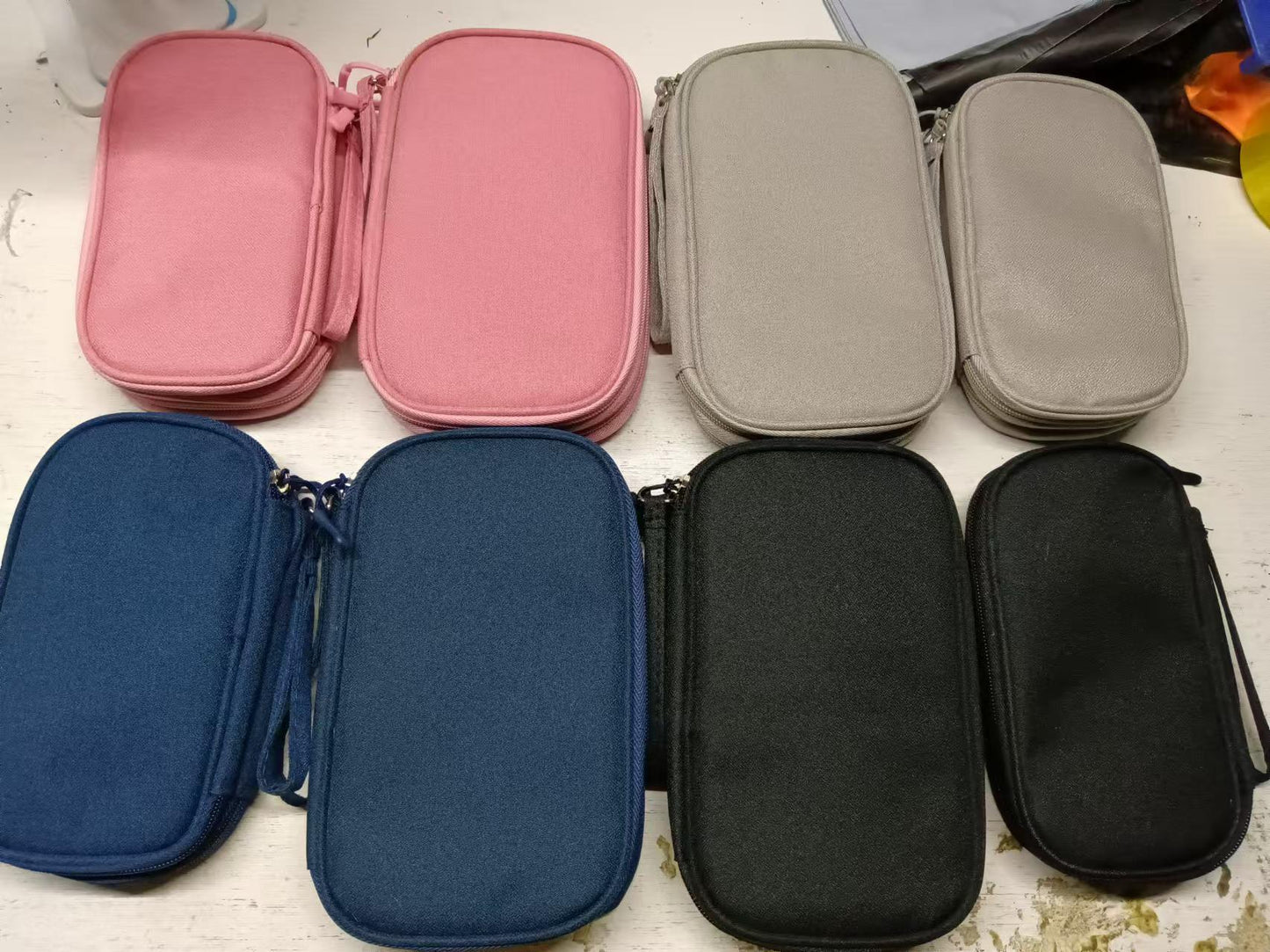 in stock Data Cable Bag Storage Bag Earphone Bag Charger Mobile Phone Bag Clutch Bag U Disk Multifunctional Storage Bag