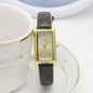 Small Rectangular Thin Strap Simple Women's Leather Strap Watch Trendy Leather Strap Watch Women's Quartz Watch 270
