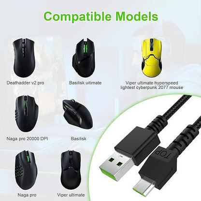 Razer Thunder Venom Viper Naga Pro 2000 Applicable Mouse Line DeathAdder V2 p