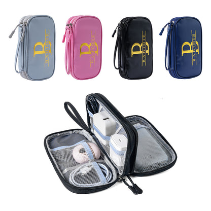 in stock Data Cable Bag Storage Bag Earphone Bag Charger Mobile Phone Bag Clutch Bag U Disk Multifunctional Storage Bag