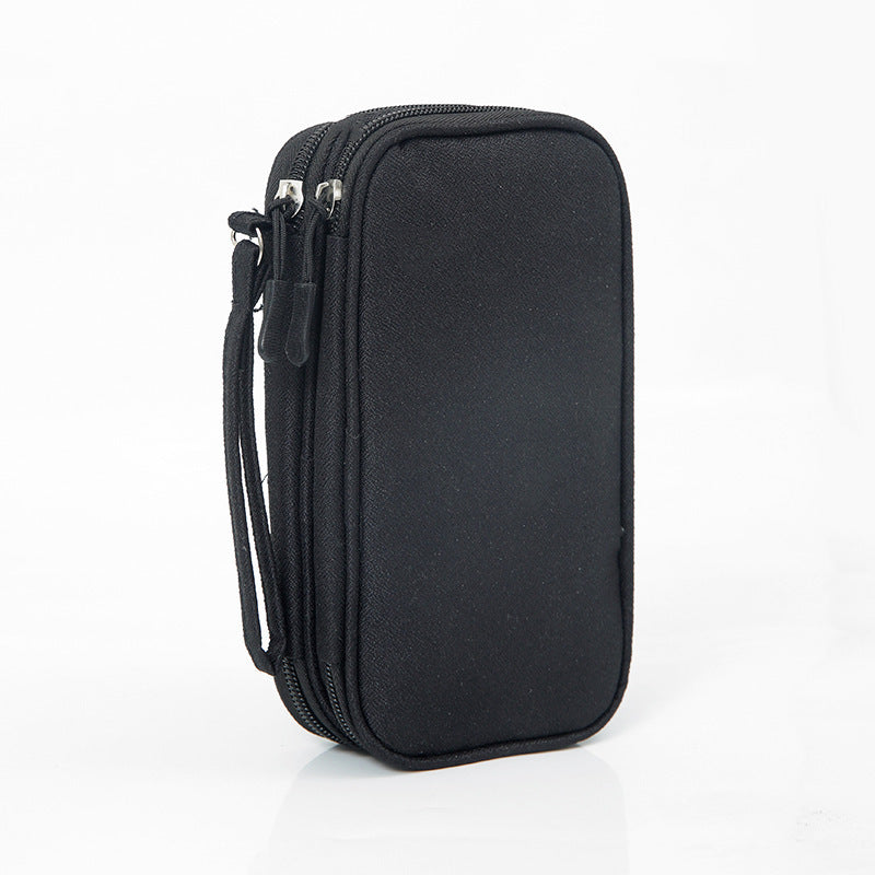 Power Bank Data Cable Mobile Phone Storage Bag Mobile Power Supply Mobile Phone Digital Accessories Headphones Multi-Layer Portable Storage Bag