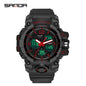 Sanda Hot-Selling Watch Korean Version Student Party Multi-Functional Waterproof Alarm Clock Electronic Watch Cool Dual Display Luminous Sports Watch