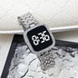 Cross-border Foreign Trade Diamond-encrusted Women's Small Fragrant Style Metal Steel Band LED Watch Fashion Touch Casual Electronic Watch
