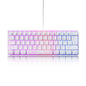 61 key RGB game wired keyboard mouse suit colorful MINI non-mechanical film black and white computer keyboard