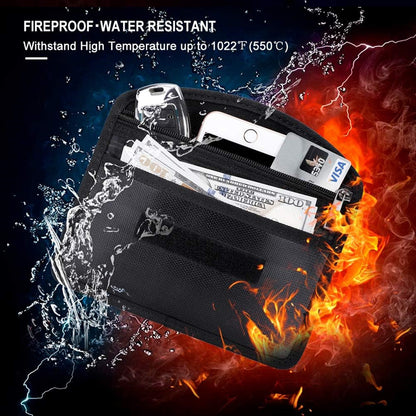 New cross-border mobile phone signal shielding bag waterproof fireproof zipper 7 inch car shielding key case RFID set
