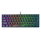 61 key RGB game wired keyboard mouse suit colorful MINI non-mechanical film black and white computer keyboard