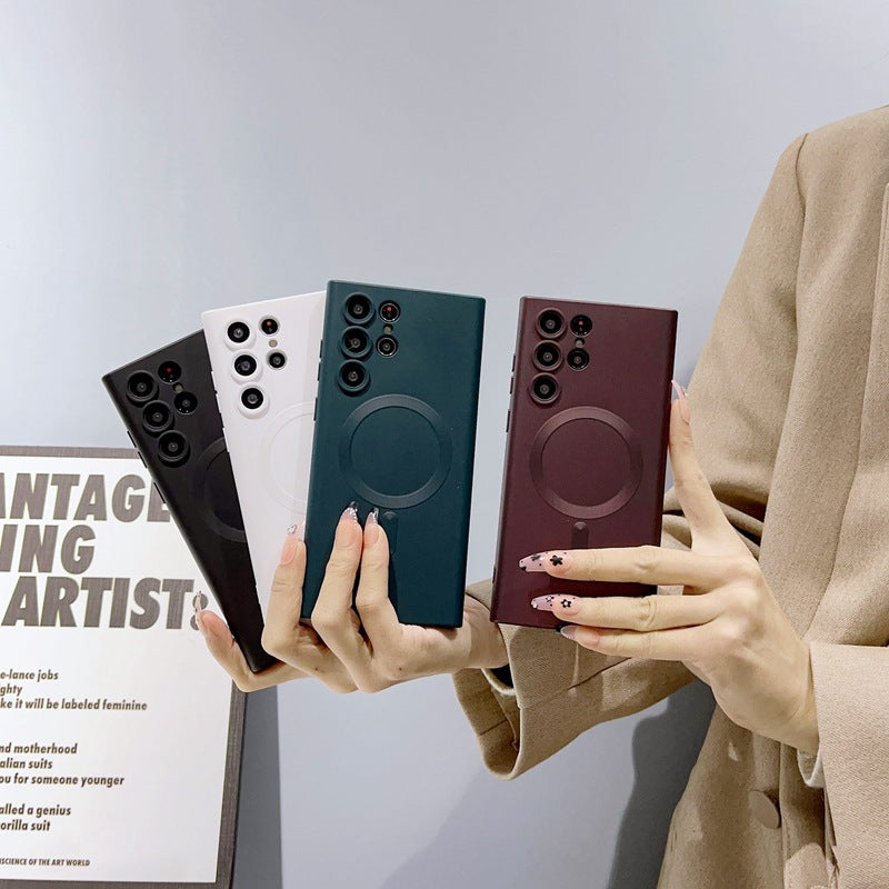 Suitable for Samsung S26 Ultra Liquid Phone Case Magsafes Magnetic Suction A25 Frosted Lens Film A17 Soft Case 56