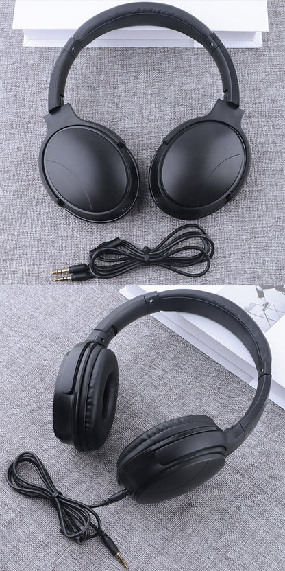 The new head-mounted wired headphones with microphone game headphones can talk traffic can have clear stereo sound quality