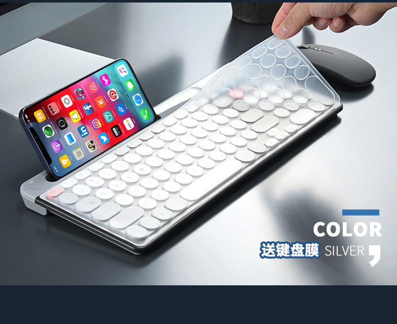 Charging 2.4G Bluetooth Three-mode Card Slot Keyboard Mouse suit Tablet Notebook Desktop Computer General