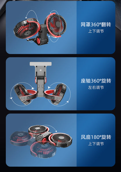 2024 new car electric fan car small fan powerful refrigeration truck 12v24v general electrical appliances