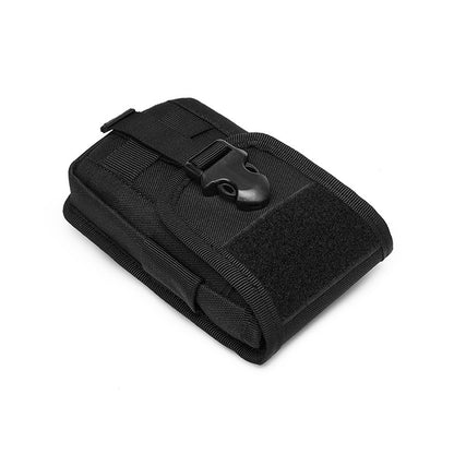 Double-Layer Mobile Phone Waist Bag, Outdoor Mobile Phone and Card Storage Bag, Belt-Worn Mobile Phone Bag Suitable for 6.5inch Edc Bag