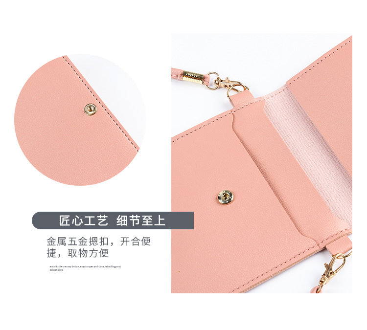 Factory wholesale touch screen mobile phone bag women's simple all-match Korean mobile phone bag large capacity mini fashion small satchel