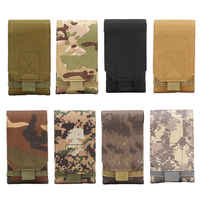 Double-Layer Mobile Phone Waist Bag, Outdoor Mobile Phone and Card Storage Bag, Belt-Worn Mobile Phone Bag Suitable for 6.5inch Edc Bag