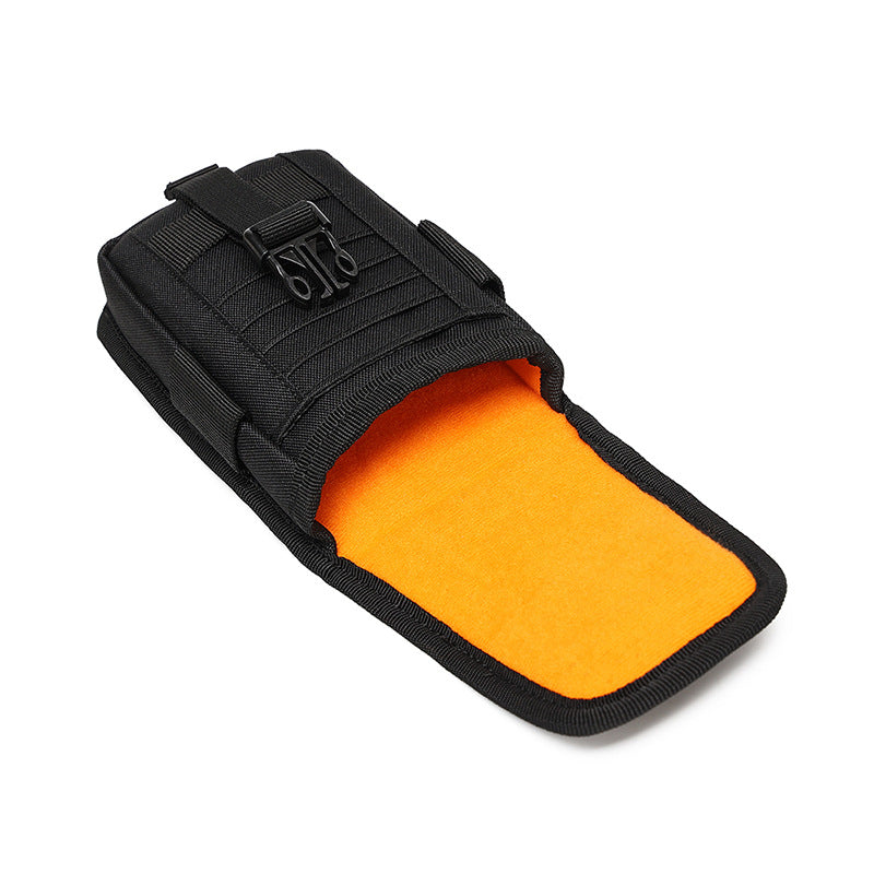 Double-Layer Mobile Phone Waist Bag, Outdoor Mobile Phone and Card Storage Bag, Belt-Worn Mobile Phone Bag Suitable for 6.5inch Edc Bag