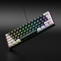 61 key RGB game wired keyboard mouse suit colorful MINI non-mechanical film black and white computer keyboard