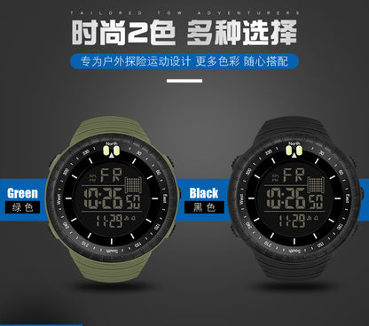 Factory Product Synoke Sports Electronic Watch Outdoor Mountaineering Multi-Functional Luminous Waterproof Large Dial Fashionable Commuter Watch