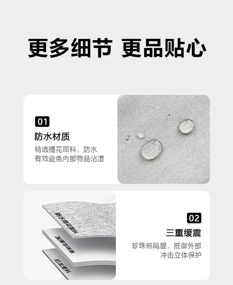 Power Bank Data Cable Mobile Phone Storage Bag Mobile Power Supply Mobile Phone Digital Accessories Headphones Multi-Layer Portable Storage Bag