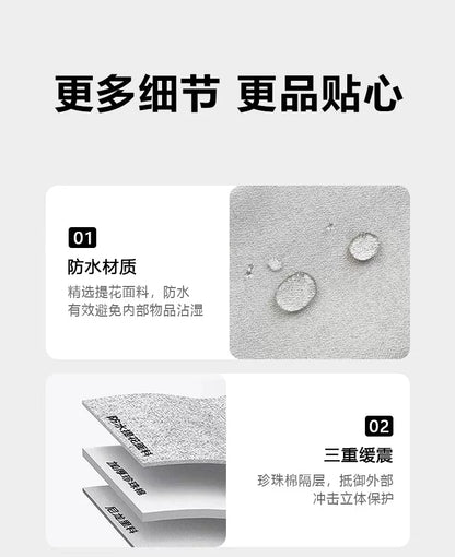 Power Bank Data Cable Mobile Phone Storage Bag Mobile Power Supply Mobile Phone Digital Accessories Headphones Multi-Layer Portable Storage Bag