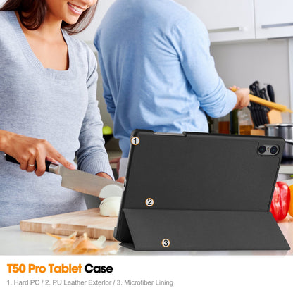 For Teclast T50 Pro Flat Panel Protective Case T50Pro Smart Magnetic Protective Leather Case