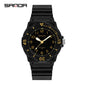 Sanda Watch Fashion All-match Small Fresh Men's and Women's Couple Watch Middle School Students' Simple Waterproof Luminous Quartz Watch