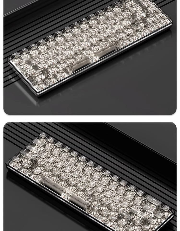 Transparent Keycap High Transmittance Mechanical Keyboard Universal 61/68/87/98/104/132 Key Pc Complete Set Cbsa