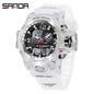 Sanda Hot-Selling Watch Korean Version Student Party Multi-Functional Waterproof Alarm Clock Electronic Watch Cool Dual Display Luminous Sports Watch