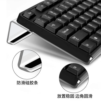Ergonomic Keyboard Stand Increased Z-Shaped Keyboard Stand Desktop Stand Tilted Transparent Acrylic Keyboard Tray Bracket